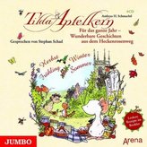 Tilda Apfelkern, Für das ganze Jahr - Wunderbare Geschichten aus dem Heckenrosenweg, 4 Audio-CDs