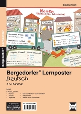 Lernposter Deutsch 3./4.Klasse, 6 Poster für den Klassenraum
