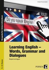 Learning English - Words, Grammar and Dialogues