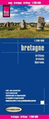 World Mapping Project Reise Know-How Landkarte Bretagne (1:200.000). Brittany / Bretana