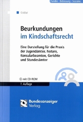 Beurkundungen im Kindschaftsrecht, m. CD-ROM