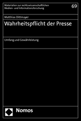 Wahrheitspflicht der Presse