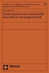 Gewinnansprüche der Gesellschafter einer offenen Handelsgesellschaft