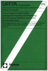 Erstreckung der künstlerischen Leistungsschutzrechte und Umsetzung der Schutzdauer-Richtlinie 2011/77/EU in nationales Recht
