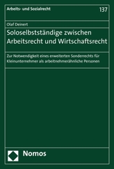 Soloselbstständige zwischen Arbeitsrecht und Wirtschaftsrecht