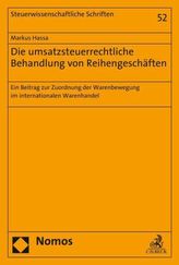 Die umsatzsteuerrechtliche Behandlung von Reihengeschäften
