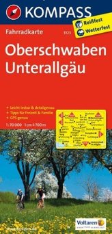 Kompass Fahrradkarte Oberschwaben, Unterallgäu