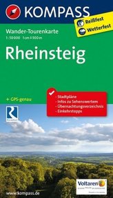 Kompass Wander-Tourenkarte Rheinsteig