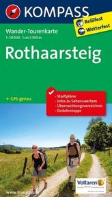 Kompass Wander-Tourenkarte Rothaarsteig