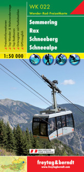 Freytag & Berndt Wander-, Rad- und Freizeitkarte Semmering, Rax, Schneeberg, Schneealpe