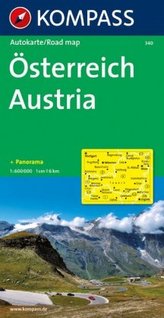 Kompass Karte Österreich. Austria. Austriche