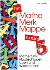 Die Mathe-Merk-Mappe, Klasse 5