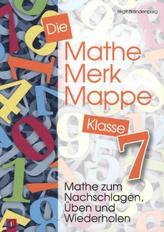 Die Mathe-Merk-Mappe, Klasse 7