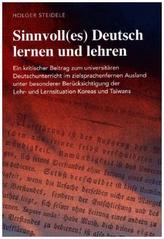 Sinnvoll(es) Deutsch lernen und lehren