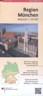 Regionalkarte Region München