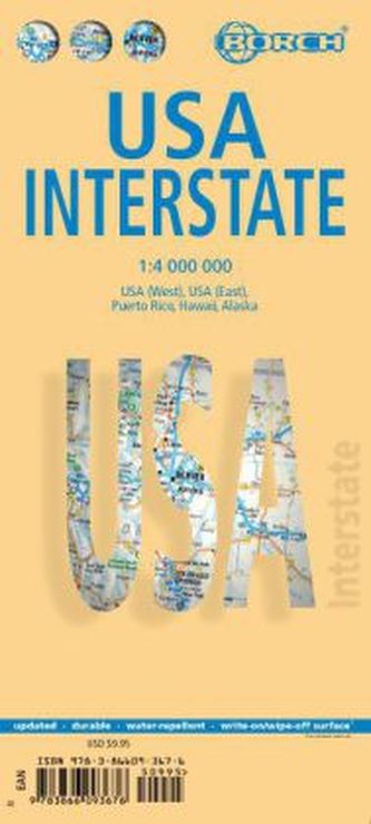 Borch Map USA Interstate Borch Map USA Interstate