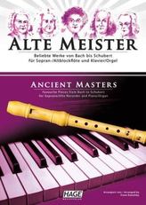 Alte Meister, für Sopran-/Altblockflöte und Klavier/Orgel