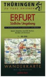 Wanderkarte Erfurt, Südliche Umgebung