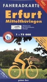 Fahrradkarte Erfurt, Mittelthüringen