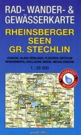 Rad-, Wander- & Gewässerkarte Rheinsberger Seen, Gr. Stechlin