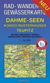 Rad-, Wander- & Gewässerkarte Dahme-Seen: Königs Wusterhausen, Teupitz