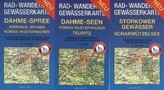 Rad-, Wander- & Gewässerkarten Dahme-Spree. Dahme-Seen, Königs Wusterhausen, Teupitz. Storkower Gewässer, Scharmützelsee , 3 Bl.