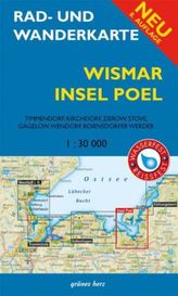 Rad- und Wanderkarte Wismar, Insel Poel