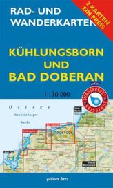 Rad- und Wanderkarten-Set: Kühlungsborn und Bad Doberan, 2 Bl.