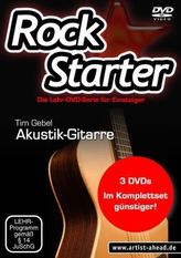 Rockstarter, Akustik-Gitarre, 3 DVDs. Vol.1-3