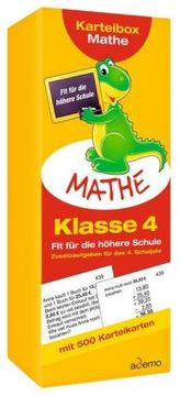 Karteibox Mathe, Klasse 4 - Fit für die höhere Schule
