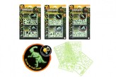 Puzzle 3D plast Svět dinosaurů svítící ve tmě 3 druhy na kartě 15x25,5x0,5cm