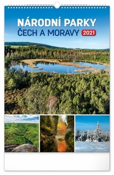 Kalendář 2021 nástěnný: Národní parky Čech a Moravy, 33 × 46 cm