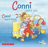 Conni zieht um / Conni macht Musik, 1 Audio-CD