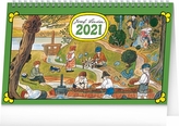 Kalendář 2021 stolní: Josef Lada – Na vsi, 23,1 × 14,5 cm