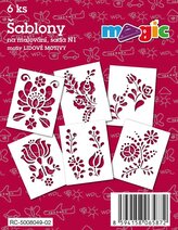 MAGIC papír šablony na malování LIDOVÉ MOTIVY