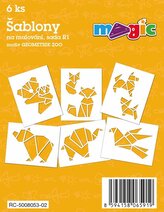 MAGIC papír šablony na malování GEOMETRIK ZOO