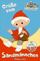 Grüße vom Sandmännchen, Mini-Malbuch u. Umschlag