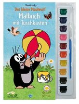 Der kleine Maulwurf, Malbuch mit Tuschkasten