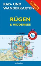 Rad- und Wanderkarten-Set: Rügen & Hiddensee, 6 Bl.