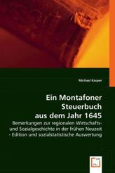 Ein Montafoner Steuerbuch aus dem Jahr 1645