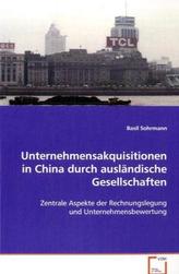 Unternehmensakquisitionen in China durch ausländische Gesellschaften