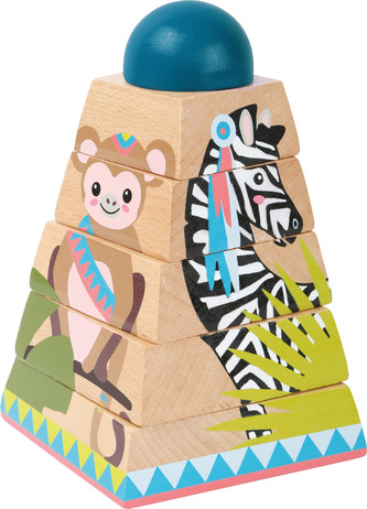 Small Foot Dřevěná nasazovací věž Jungle Small Foot Dřevěná nasazovací věž Jungle