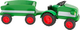 Small Foot Dřevěný traktor s vlečkou zelený