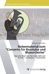 Notenmaterial zum 'Concerto für Basstuba und Blasorchester'
