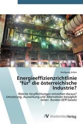 Energieeffizienzrichtlinie 'für' die österreichische Industrie?
