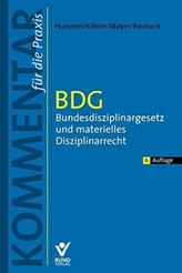 Bundesdisziplinargesetz (BDG) und materielles Disziplinarrecht, Kommentar für die Praxis