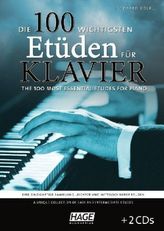 Die 100 wichtigsten Etüden für Klavier, m. 2 Audio-CDs
