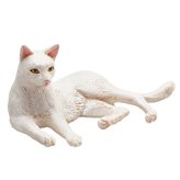 Mojo Animal Planet Kočka bílá ležící