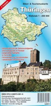 Thüringen, Biker- & Tourismuskarte