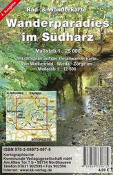 KKV Rad- und Wanderkarte Wanderparadies im Südharz